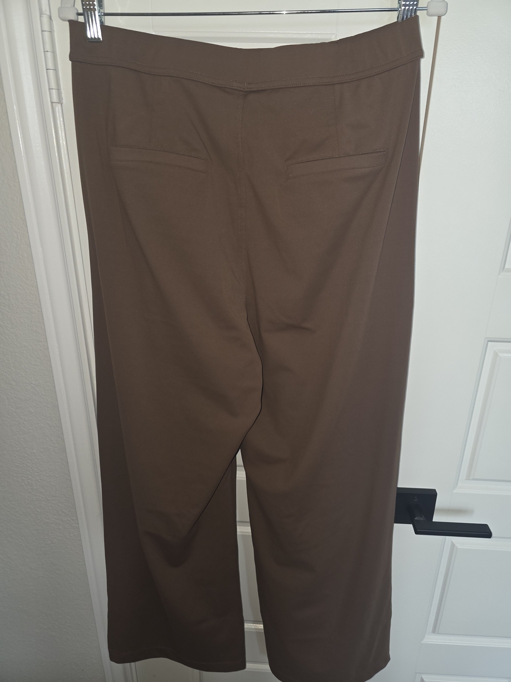 HALARA Wide Leg Pleated Trousers in Brown - Picture 4 of 6